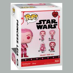Star Wars Valentines POP! Star Wars Vinyl Figura Leia 9 cm FUNKO