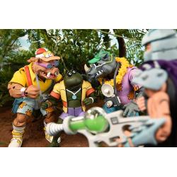 Tortugas Ninja (Cartoon 1980) Pack de 2 Figuras Vacation Bebop and Rocksteady 18 cm NECA