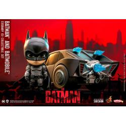 The Batman Minifigura & Vehículo Cosbaby Batman & Batmobile 12 cm