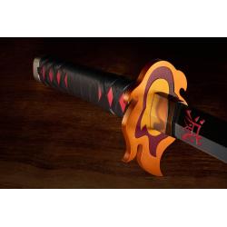 Demon Slayer: Kimetsu no Yaiba Réplica Proplica 1/1 Espada Nichirin (Tanjiro Kamado) Kyojuro Rengoku´s Sword Gueard Ver. 88 cm Bandai Tamashii Nations