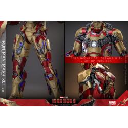 Iron Man 3 Figura Movie Masterpiece Diecast 1/6 Iron Man Mark XLII (2.0) 32 cm HOT TOYS