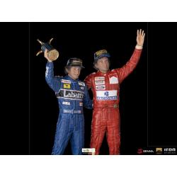Ayrton Senna Estatua 1/10 Deluxe Art Scale Alain Prost & Ayrton Senna (The Last Podium 1993) 27 cm