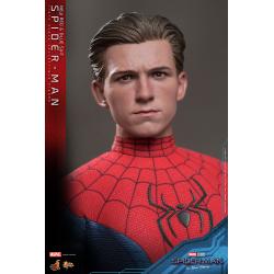 Spider-Man (New Red and Blue Suit) Sixth Scale Figure by Hot Toys Movie Masterpiece Series - Spider-Man: No Way Home