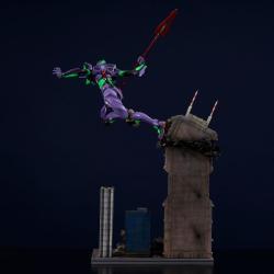 Evangelion: 3.0+1.0 Thrice Upon a Time Estatua PVC Scene Scape Diorama Eva Unit 07 vs. Eva Unit 13 65 cm Sentinel