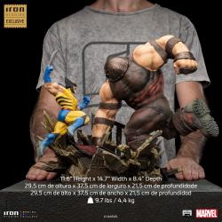 Marvel Estatua 1/10 BDS Art Scale Wolverine vs Juggernaut heo EU Exclusive 30 cm IRON STUDIOS