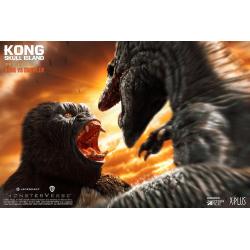 Kong Skull Island Deform Real Series Statues Kong vs Skull Crawler Normal Version 32 cm