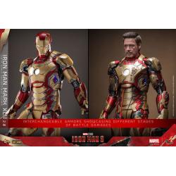 Iron Man 3 Figura Movie Masterpiece Diecast 1/6 Iron Man Mark XLII (2.0) 32 cm HOT TOYS