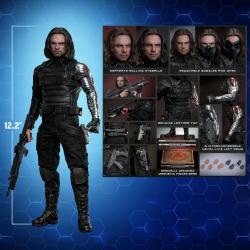 Hot Toys MMS790AE Captain America: The Winter Soldier Collectible Figurine 1/6 Winter Soldier (Artisan Edition) Exclusive 31cm