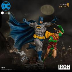 DC Comics Estatua 1/10 Deluxe Art Scale Batman & Robin by Ivan Reis 25 cm Iron Studios