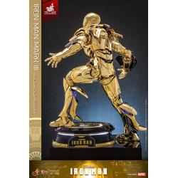 Iron Man Mark III (Gold Color Version) Figura Movie Masterpiece Diecast 1/6 Hot Toys Exclusive 33 cm HOT TOYS