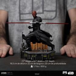 Star Wars Estatua 1/10 BDS Art Scale Darth Maul 19 cm Iron Studios