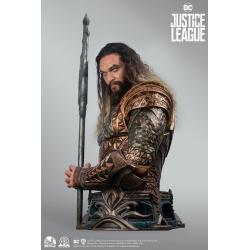 La liga de la justicia  Busto tamaño real Aquaman 116 cm
