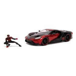 SpiderMan Vehículo 1/24 2017 Ford GT Miles Morales JADA