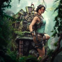 Tomb Raider Estatua 1/10 Deluxe Art Scale Lara Croft 36 cm  Iron Studios 