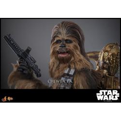 Star Wars Episode V Figura Movie Masterpiece 1/6 Chewbacca with Disassembled C-3PO 36 cm