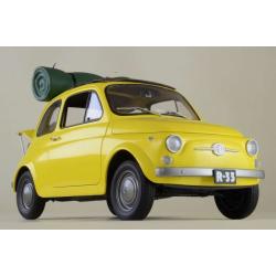Fiat 500  Lupin 3 Charcater Vechicle Series  Cagliostro Castle Die-Cast 