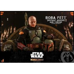 *** SUPER PRECIO *** Special Edition  Star Wars: The Mandalorian Figura 1/6 Boba Fett Repaint Armor y Trono 30 cm HOT TOYS