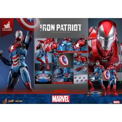 Marvel Figura Diecast Comic Masterpiece 1/6 Iron Patriot Hot Toys Exclusive 32 cm Hot Toys 