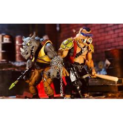 Tortugas Ninja Pack de 2 Figuras Rocksteady & Bebop 18 cm