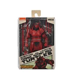 TORTUGAS NINJA FOOT ELITE ASSASSIN VERSIÓN ROJA Y NEGRA 18 CM FIGURA DE ACCIÓN TEENAGE MUTAN NECA