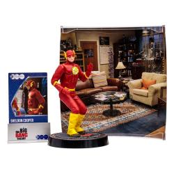 Big Bang Figura Movie Maniacs Sheldon Cooper as The Flash 15 cm McFarlane Toys 