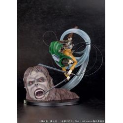 Attack on Titan Estatua PVC 1/7 Levi vs Beast Titan Ver. 28 cm Proof