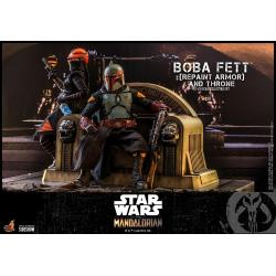 *** SUPER PRECIO *** Special Edition  Star Wars: The Mandalorian Figura 1/6 Boba Fett Repaint Armor y Trono 30 cm HOT TOYS