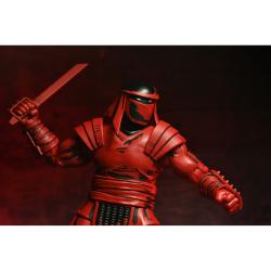 TORTUGAS NINJA FOOT ELITE ASSASSIN VERSIÓN ROJA Y NEGRA 18 CM FIGURA DE ACCIÓN TEENAGE MUTAN NECA