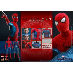 Spider-Man (New Red and Blue Suit) Sixth Scale Figure by Hot Toys Movie Masterpiece Series - Spider-Man: No Way Home