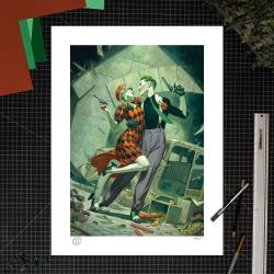 DC Comics Litografia Harley Quinn & The Joker: Lawless Love 46 x 61 cm - sin marco Sideshow Collectibles