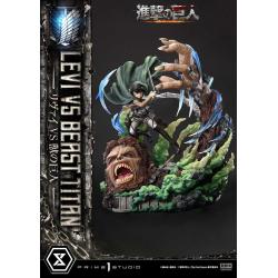 Attack on Titan Estatua Ultimate Premium Masterline Series 1/4 Levi Versus Beast Titan 73 cm Prime 1 Studio 