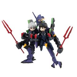 Evangelion Desktop Army Figures Shinji Ikari, Kaworu Nagisa & Evangelion 13 8 - 15 cm