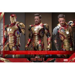 Iron Man 3 Figura Movie Masterpiece Diecast 1/6 Iron Man Mark XLII (2.0) Deluxe 32 cm HOT TOYS