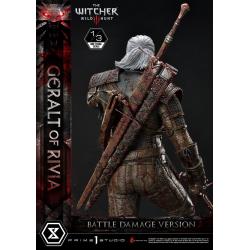Witcher 3 Wild Hunt Estatua 1/3 Geralt von Rivia Battle Damage Version 88 cm