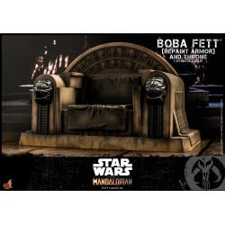 *** SUPER PRECIO *** Special Edition  Star Wars: The Mandalorian Figura 1/6 Boba Fett Repaint Armor y Trono 30 cm HOT TOYS