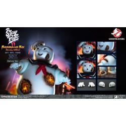 Marshmallow CAZAFANTASMAS Estatua Soft Vinyl Stay Puft  Man Burnign Edition Deluxe Version 30 cm STAR ACE TOYS