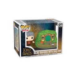 El Señor de los Anillos OP! Town Vinyl Figura Bilbo & Bag End 9 cm FUNKO