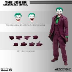 DC Comics Figura 1/12 The Joker (Golden Age Edition) 16 cm  Mezco Toys