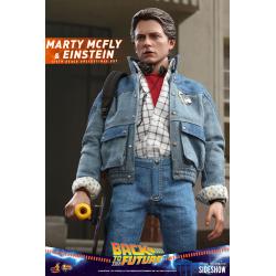 Marty McFly and Einstein Sixth Scale Figure Set by Hot Toys Movie Masterpiece Series – Back to the Future