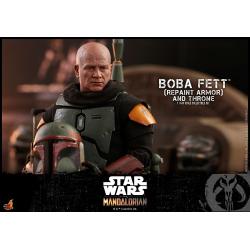 *** SUPER PRECIO *** Special Edition  Star Wars: The Mandalorian Figura 1/6 Boba Fett Repaint Armor y Trono 30 cm HOT TOYS