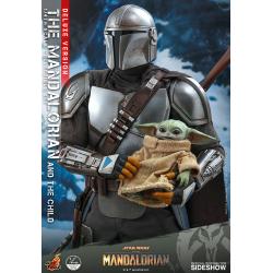 The Mandalorian™ and The Child (Deluxe) Collectible Set by Hot Toys The Mandalorian - Quarter Scale Series