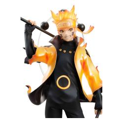 Naruto Shippuden Serie G.E.M. Estatua PVC Naruto Uzumaki Six Paths Sage Mode 15th Anniversary Ver. 22 cm MEGAHOUSE