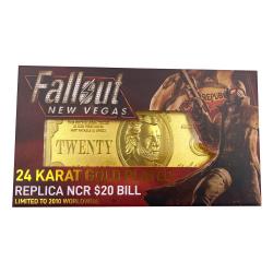 Fallout: New Vegas Réplica New California Republik 20 Dollar Bill (dorado)
