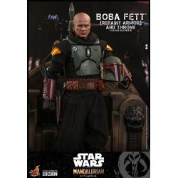 *** SUPER PRECIO *** Special Edition  Star Wars: The Mandalorian Figura 1/6 Boba Fett Repaint Armor y Trono 30 cm HOT TOYS