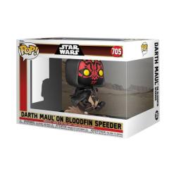 Star Wars POP! Rides Deluxe Vinyl Figura Darth Maul on Bloodfin 9 cm FUNKO