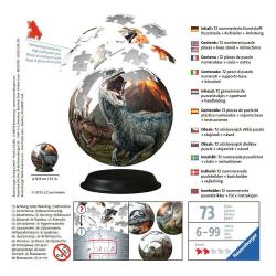 Jurassic World Puzzle 3D Ball (72 piezas) Ravensburger