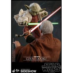 Yoda Sixth Scale Figure by Hot Toys Ep II: Attack of the Clones - Movie Masterpiece Series   