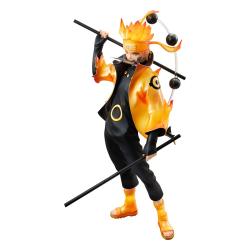 Naruto Shippuden Serie G.E.M. Estatua PVC Naruto Uzumaki Six Paths Sage Mode 15th Anniversary Ver. 22 cm MEGAHOUSE