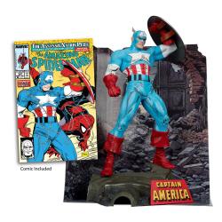 Marvel PVC Estatua PVC 1/6 capitan America (The Amazing SpiderMan #323) 28 cm McFarlane Toys