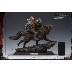Warcraft: The Beginning Estatua 1/9 Blackhand Riding Wolf (Standard Version) 40 cm